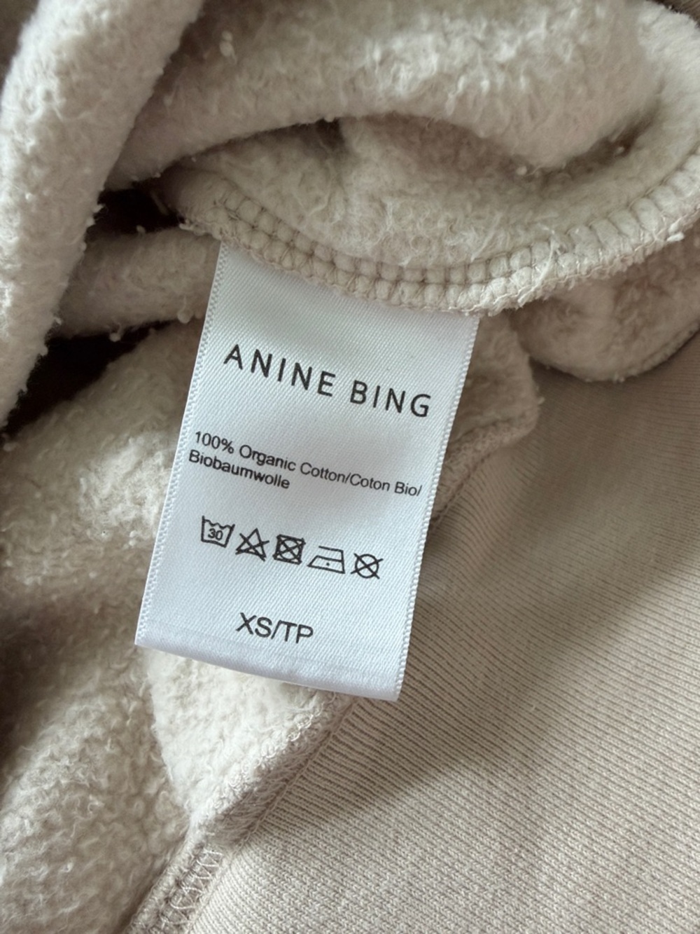 Anine Bing Sweatshirt XS | Anine Bing Crewneck Sweatshirt Embroidered - Picture 11 of 11